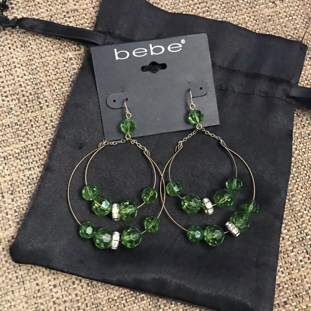 🆕 Bebe Green Earrings